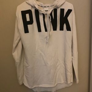 PINK white hoodie